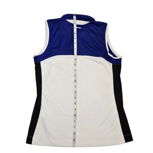SLAZENGER Golf Athletic Sleeveless Polo Shirt White Womens XSmall - Picture 7 of 11